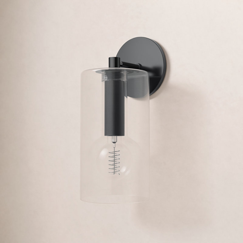 Adreille Steel Armed Sconce, Old Bronze