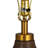 Stoneware Table Lamp with Elongated Drum Shade