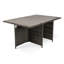 10 Seater Rattan Cube Outdoor Dining Set - Weave Polywood Top-1581647722