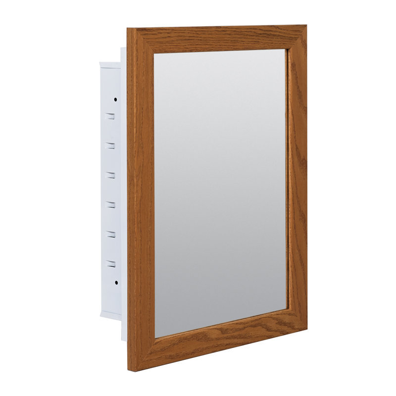 Armoire à pharmacie à cadre encastré Abdalrahman, H 22,25 po x l 16,25 po x P 5 po