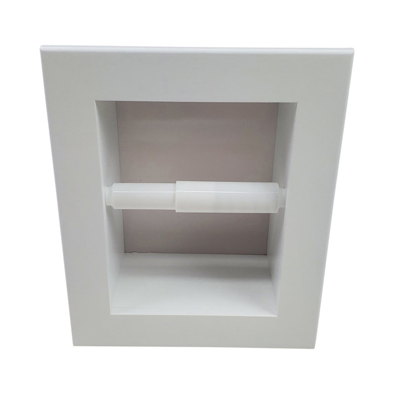 Porte-papier hygiénique encastré Tracy, Blanc