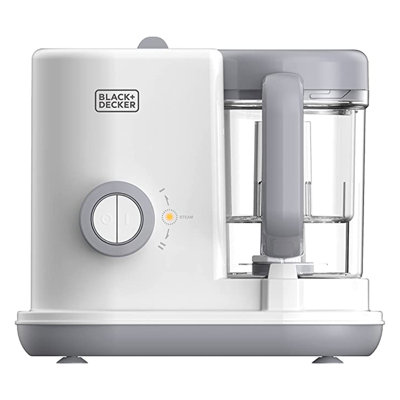 Black+Decker 400 Milliliter All In 1 Baby Food Maker With Adjustable Steam Time