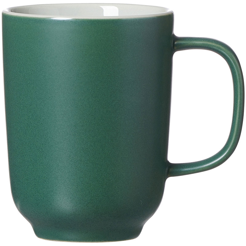 Stoneware Coffee Mug, Grey/Brown/Blue