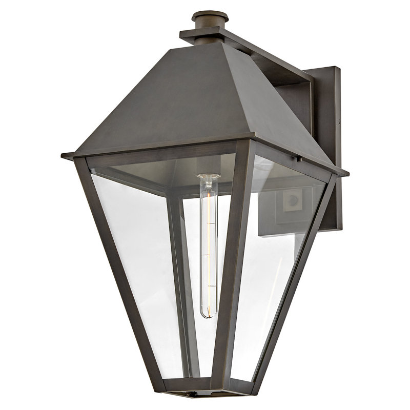 Endsley Single Light Outdoor Aluminum Wall Mount Lantern - Height Adjustable