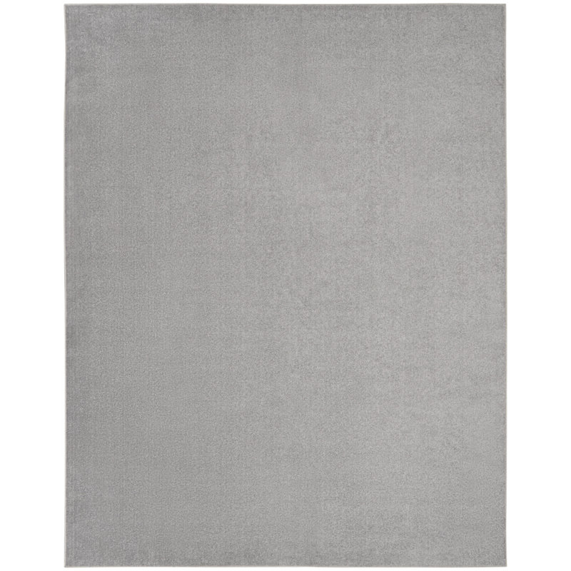 Nourison Essentials Silver/Gray Indoor/Outdoor Area Rug, Rectangle 7' x 10'