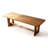 Warm Oak Rectangular Solid Trestle Dining Table-367397758