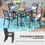 Leonard Stacking Arm Chair