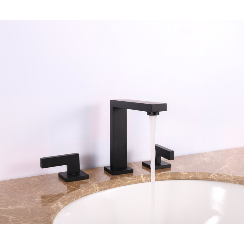 Widespread Bathroom Faucet, Black