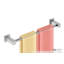 Porte-serviettes simple pour porte de douche en verre 85,75 po 8500 Series-32817953