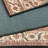 Antiq Red Medallion Design Anti-Slip Carpet-236092353