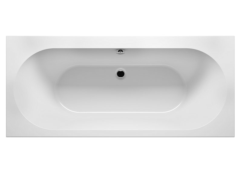 x 950mm Soaking Acrylic Bathtub, 75cm H x 195cm L x 95cm D