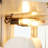 Elegant Glass Display Cabinet, Crown, Adjustable Shelves, White, China Spacious Curio Arched Floral Design, Soft Lighting, Book Collection-1630467687