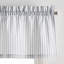 Martha Stewart Ticking Stripe Indigo Tier & Valance Set-98354591