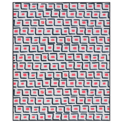 Tapis de zone rose Christiana