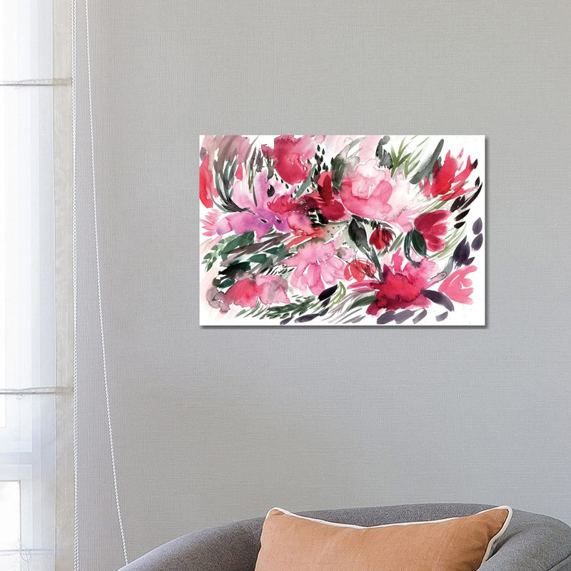 Floral Field IV by Albina Bratcheva - Wrapped Canvas Print, 66.04 cm H x 45.72 cm W x 1.91 cm D