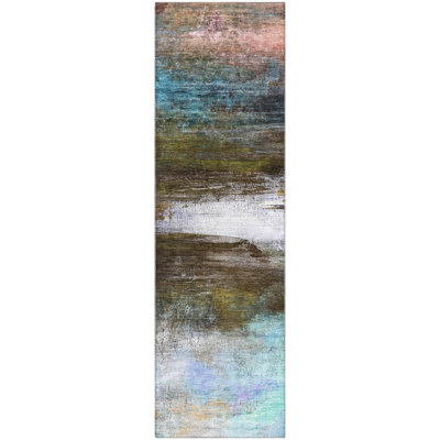 Premium Machine Washable Mayfield Abstract Rug