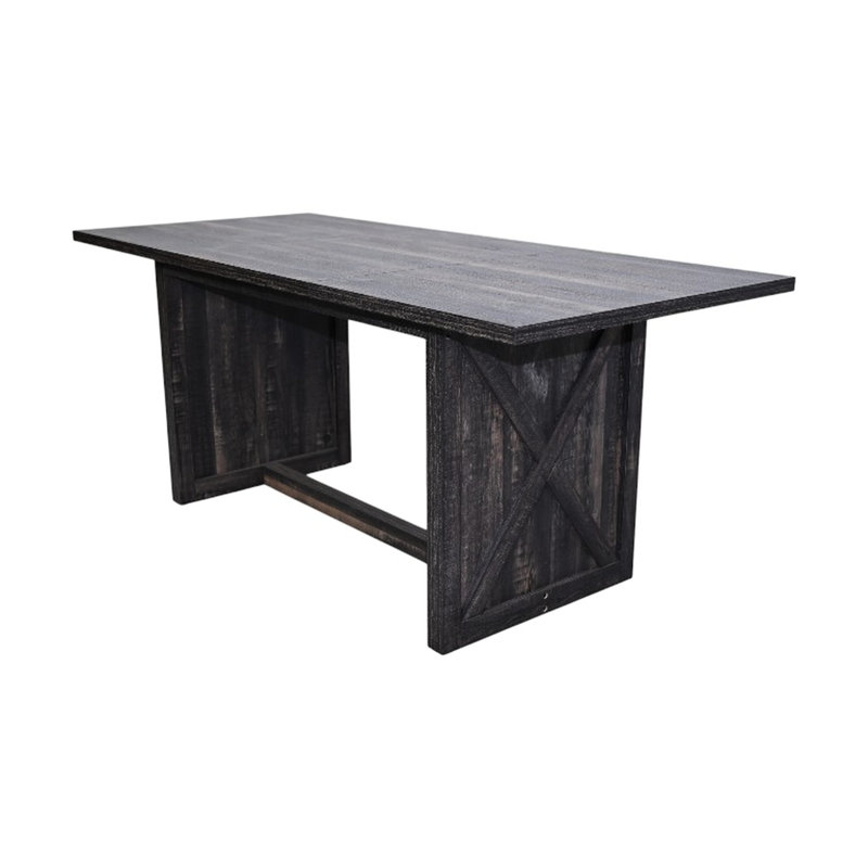 Table de salle à manger 70,15 "6 à 8 pieds Peoplerectangular antique Grayx solide pour une utilisation quotidienne