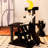 40.9" Nightfall Cat Tree With Coffin Bed, Black Cat Tower With Soft Mat And Sisal Scratching Posts