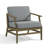 Clinkscales Solid Wood Teak Outdoor Lounge Chair With Cushion And Arms-114983512-114983510