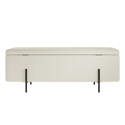 Velvet Upholstered Storage Bench