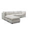 Canapé modulaire modulaire, ensemble de canapé en tissu de lin avec repose-pieds convertible, canapé en forme de U, canapé confortable et librement combinable-892887372