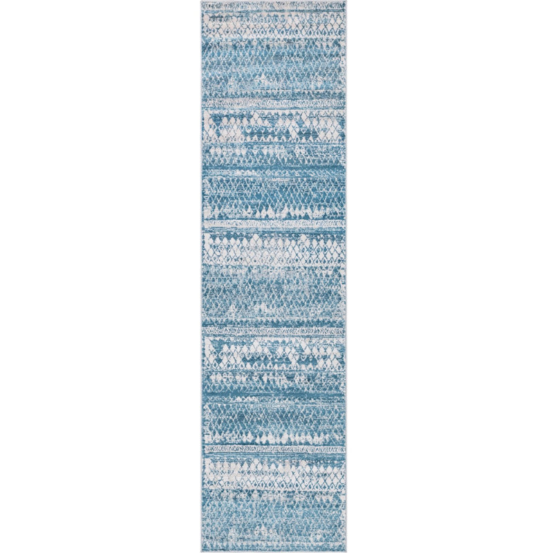 Geometric Indoor Rug, Runner 2'7" x 10'