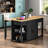 Kitchen Island with Extendable Dining Table-944804985