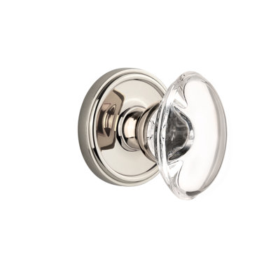 Faux bouton de porte simple en cristal Grandeur Georgetown Rosette
