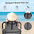 5-Position Adjustable Backpack Beach Chair Folding Lounge Chair with Pillow and Storage Bag-554659252