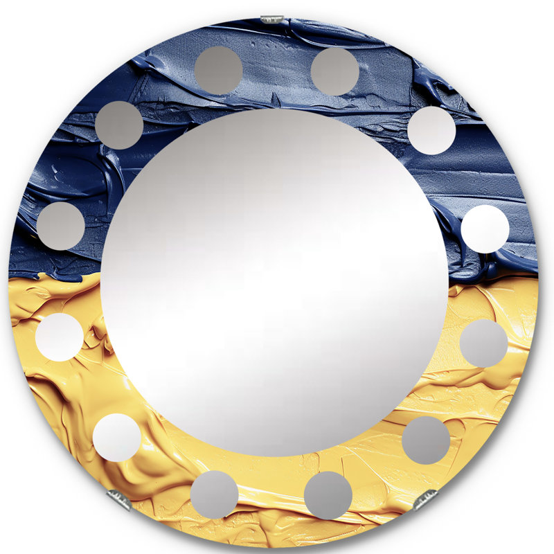 Miroir mural rond Nishida, 24 po x 24 po