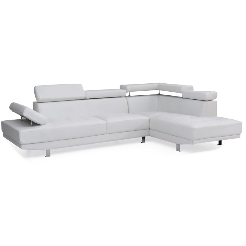 Canapé modulaire Riveredge (sans repose-pieds), blanc, Blanc