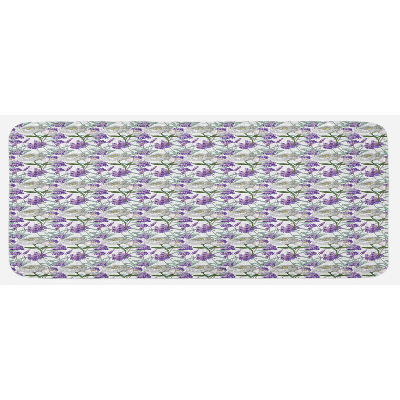 Tapis de cuisine botanique