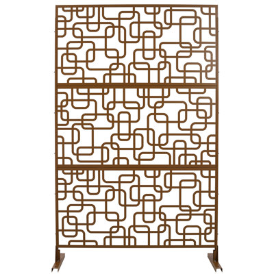 Outdoor & Indoor Privacy Screen Metal Privacy Screen 76" H×48" W