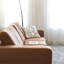 Causeuse-coussin modulaire orange 100% polyester