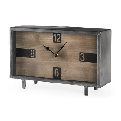 Octavie Rustic Analogue Quartz Movement / Crystal Tabletop Clock in