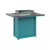 Berlin Gardens Donoma Rectangular Dining Fire Pit Table