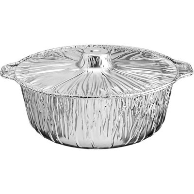 JetFoil Disposable Aluminum 5.5Qtz X-Large Pot With Lid