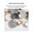 Luxurious minimalist metal wall decorations - modern creative wall ornaments
