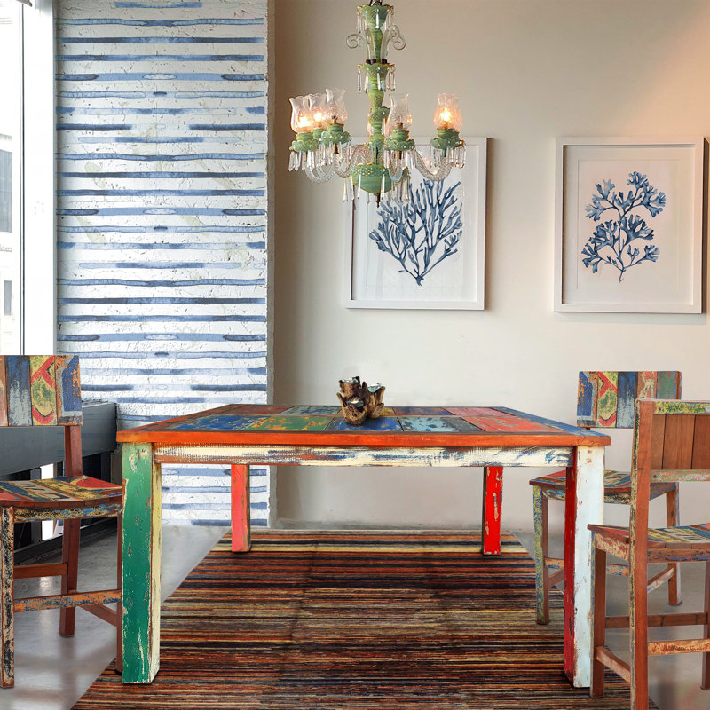 Boylon Square Solid Wood Dining Table