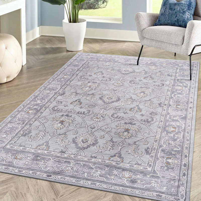 Zachais Oriental Indoor / Outdoor Rug, Rectangle 6'7'' x 9'