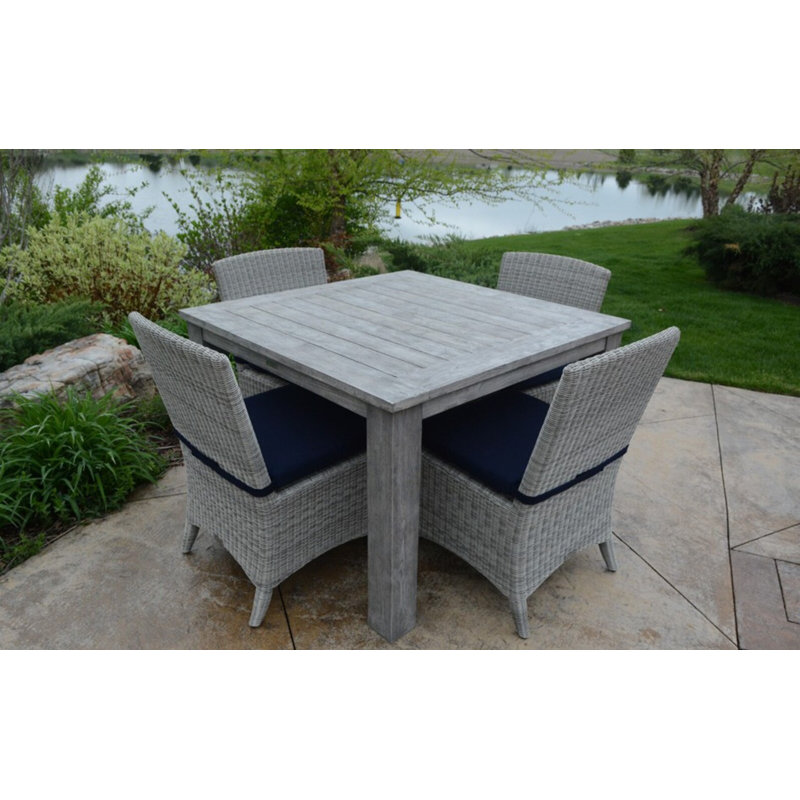 Bella Wicker Armless Outdoor Dining Chair, Cast Charcoal, Gray