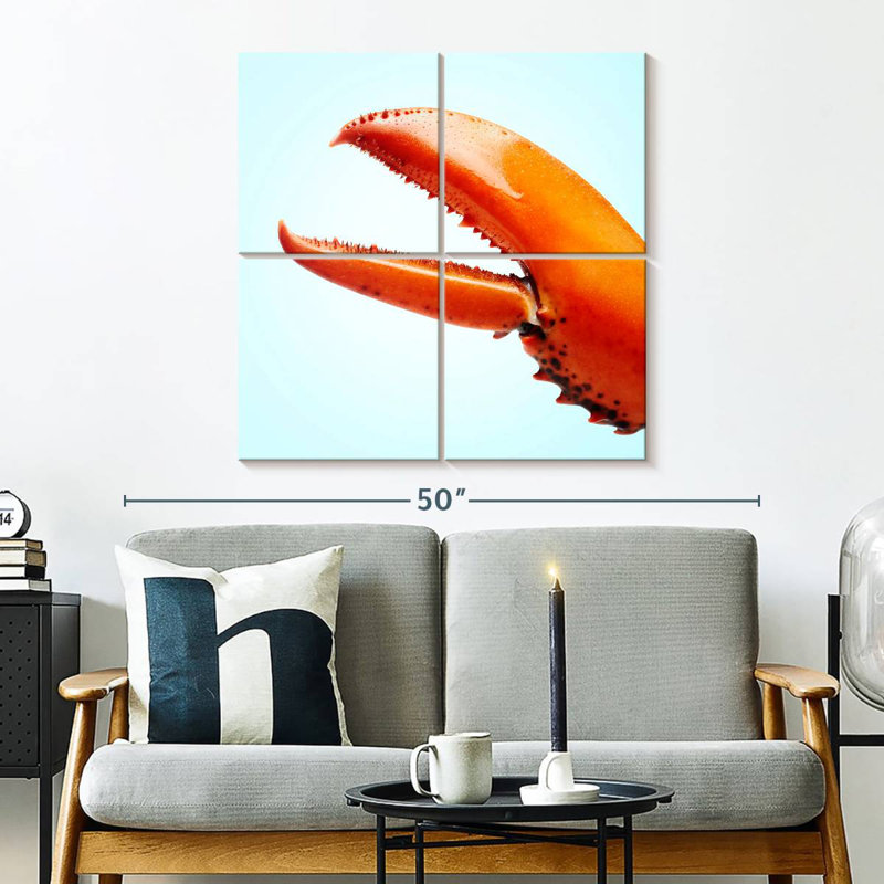 Griffe de homard rouge Brampt, H 32 po x l 32 po