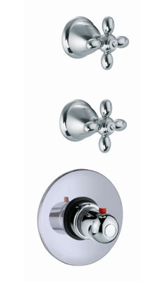 Garniture de robinet thermostatique intégrée avec poignée de contrôle de volume Olivia