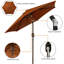 Parasol de marché Graice 4,00 po avec manivelle et contrepoids inclus-2094511338