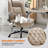 Modern Leather Executive Office Chair With Flip-Up Armrests And Adjustable Lumbar Support-250757227