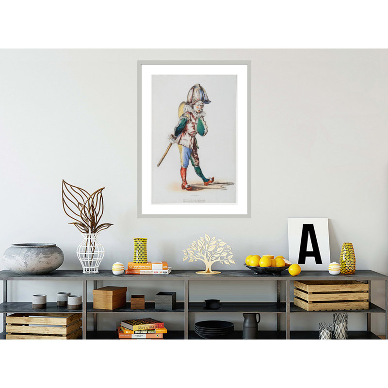 Polchinelle par impression giclée encadrée, 41.5" H x 29.91" W