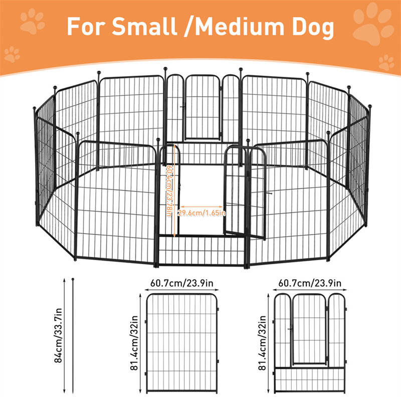 Metal Yard Kennel With 2 Doors