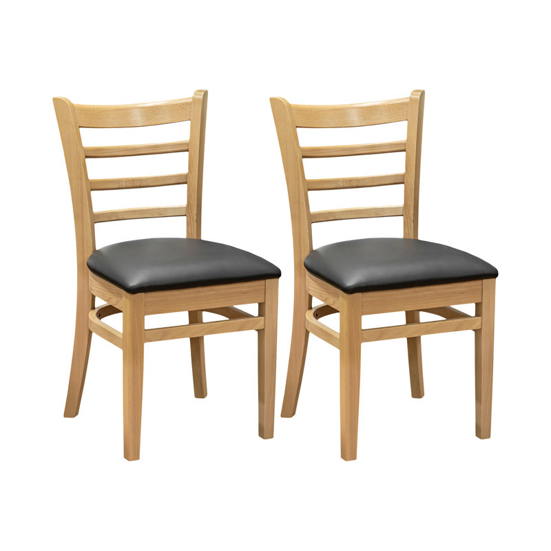 18'' H Upholstered Side Chair, 2, Natural 