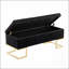 Banc de rangement en acier doré-1244226177