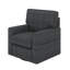 Fauteuil d'appoint pivotant à 360 ° avec poches latérales-9614580